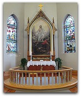 Alteret i Sandnes kirke. Foto: Laila Elvik.